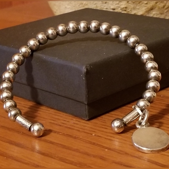 Silpada Sterling Silver Beaded Cuff Bracelet